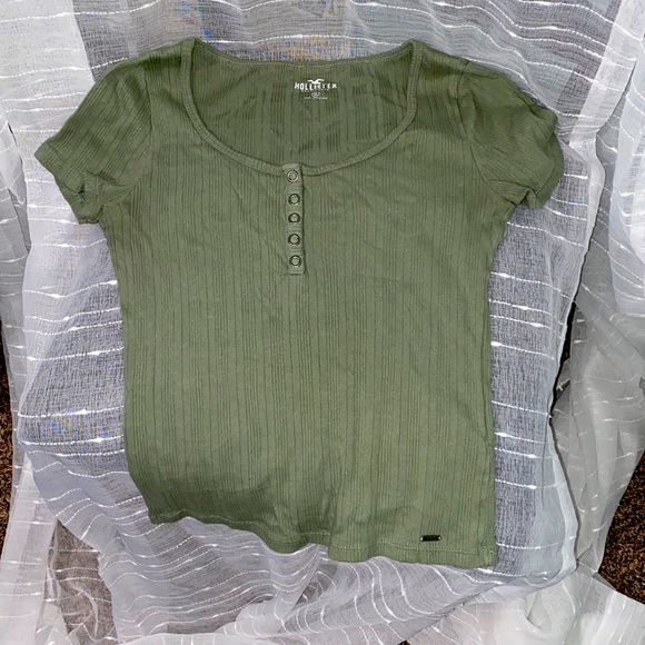 Hollister Shirts & Tops Sage Green Tee Poshmark